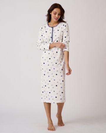 Chemise de nuit Thermolactyl en maille interlock