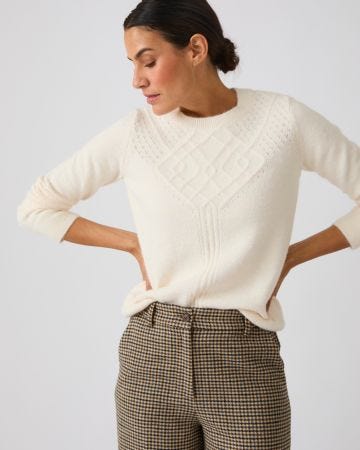 Pull jeu de maille fantaisie Thermolactyl