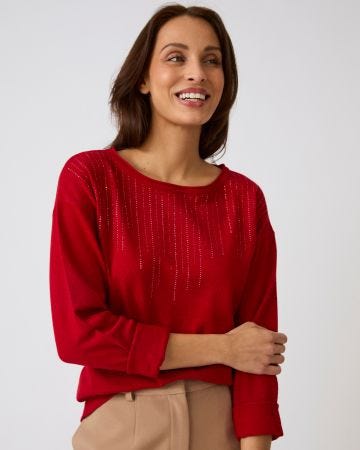 Pull à strass