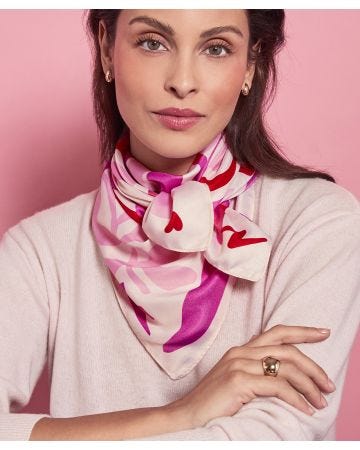 Foulard Love Octobre Rose