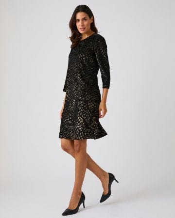 Robe velours dévoré