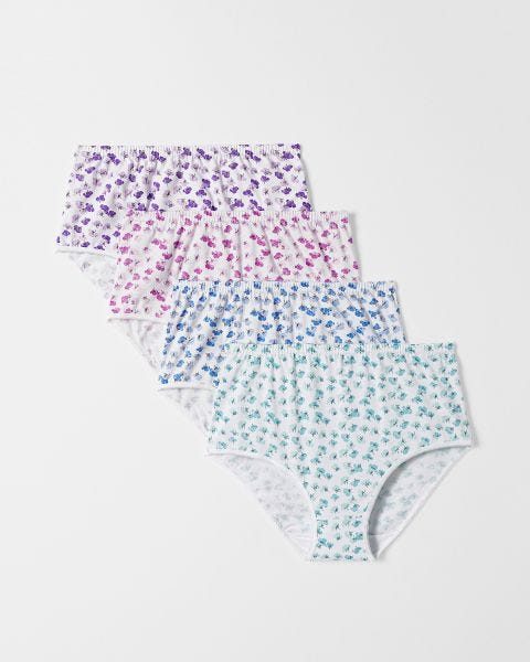 Lot de 4 culottes imprimées jersey