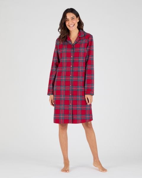 Chemise de nuit flanelle pur coton