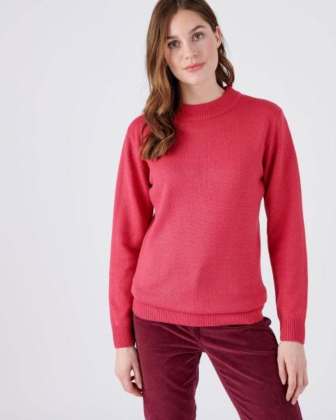 Pull col rond maille jersey