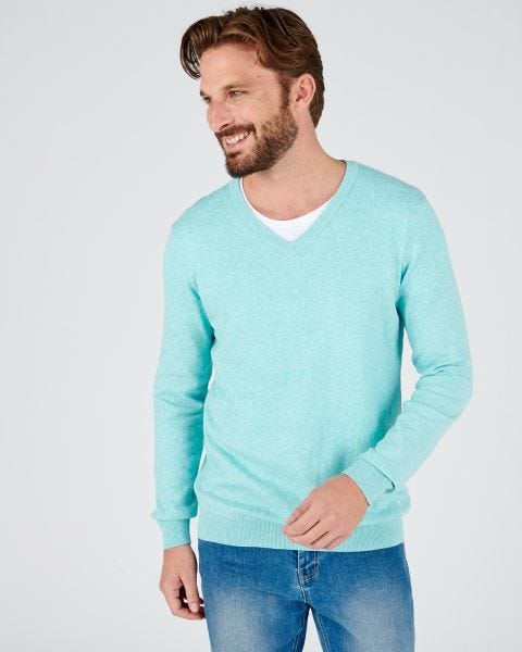 Pull maille coton mélangé
