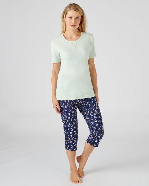 Pyjacourt fantaisie, maille jersey pur coton peigné