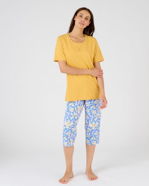 Pyjacourt fantaisie, maille jersey pur coton peigné