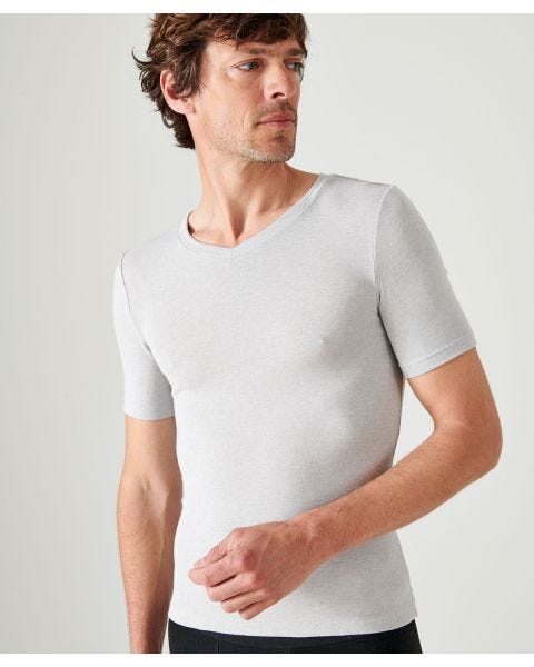 T-shirt manches courtes col V Thermolactyl Sensitive