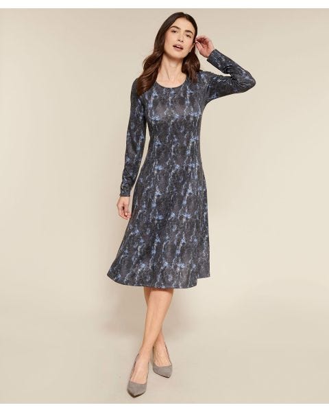 Robe en maille évasée