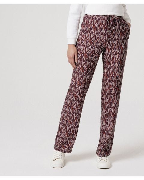 Pantalon fluide imprimé bâtons