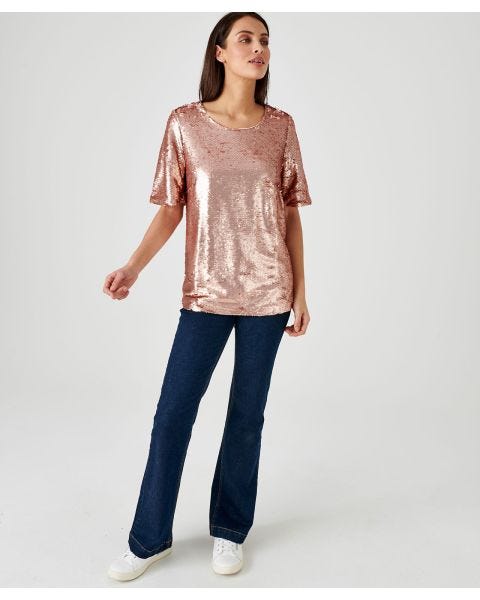 Blouse en sequins