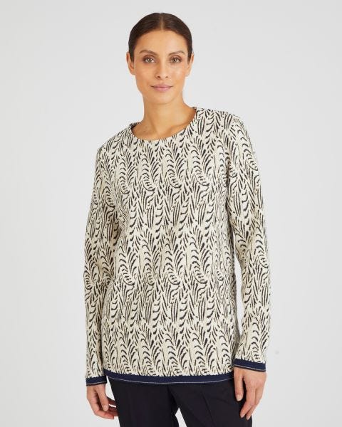 Sweat-shirt maille jacquard