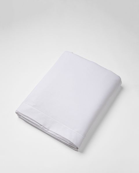 Drap plat pur coton.