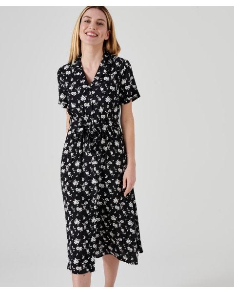 Robe-chemise pure viscose imprimée