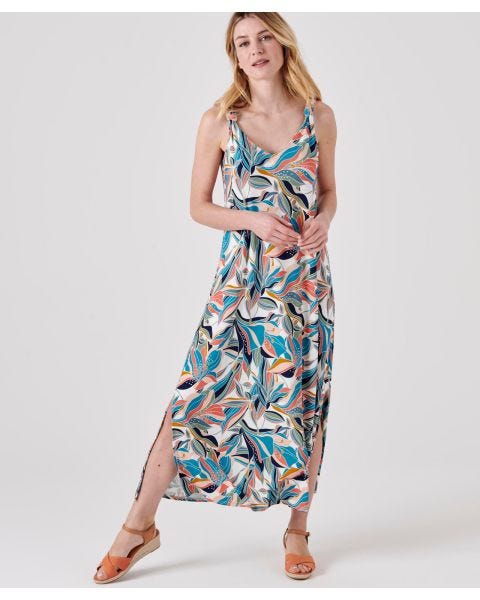 Robe longue sans manches