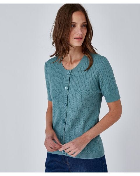 Cardigan maille fantaisie