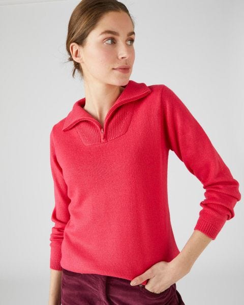 Pull col camionneur zippé