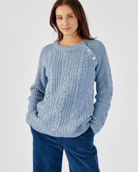 Pull en maille perlée et torsadée Thermolactyl