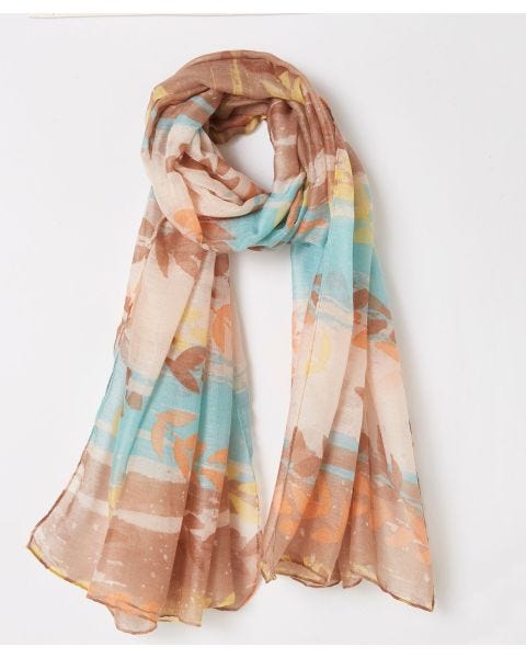 Foulard voile léger imprimé