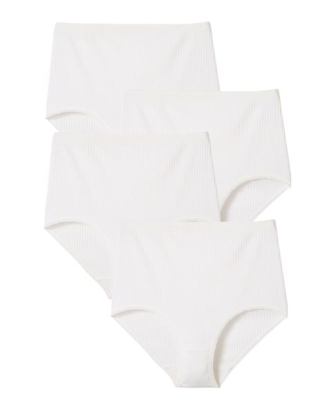 Lot de 4 culottes maxi maille côtelée