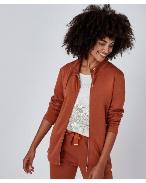 Gilet zippé toucher doux