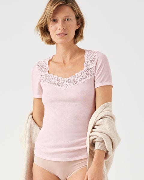 T-shirt manches courtes Douceur soyeuse Thermolactyl