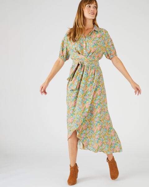Robe longue esprit cache coeur