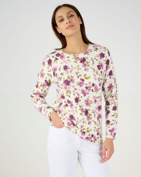 Pull imprimé floral