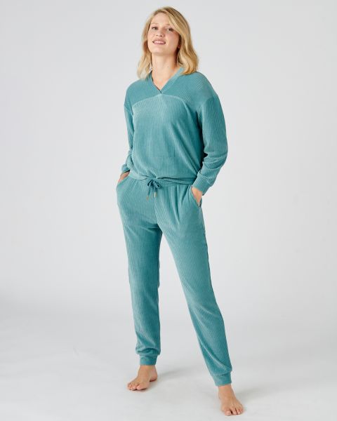 Pyjama en velours côtelé