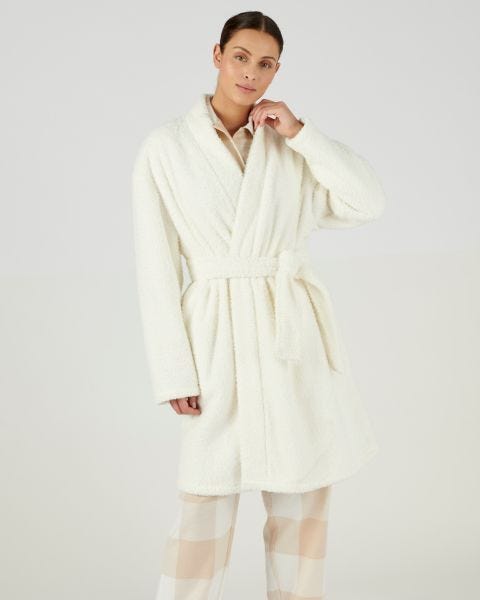 Veste d'intérieur kimono en maille moelleuse Thermolactyl