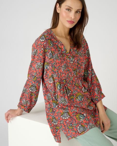 Tunique créponnée pure viscose