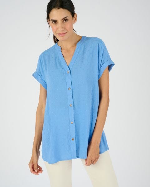 Chemisier crépon *fibres pure viscose Lenzing(TM) EcoVero(TM)