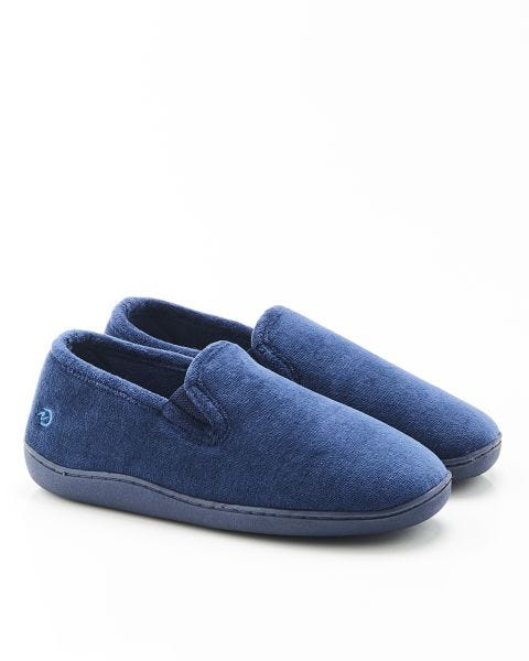 2 paires de Sur-chaussures en Velours, Pantoufles, Bleu