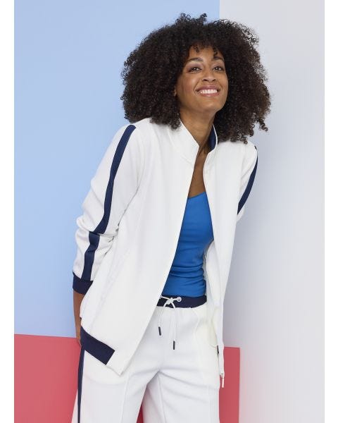 Gilet zippé sport-chic