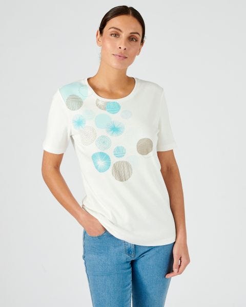 Tee-shirt à motifs en pur coton.