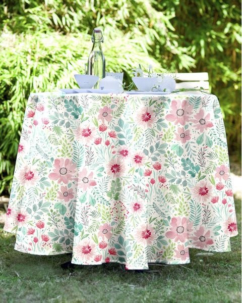 Nappe toile cirée Prairie.