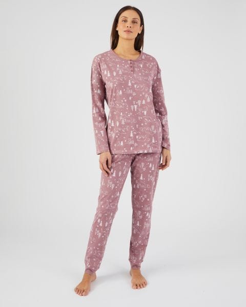 Pyjama à motifs maille jersey