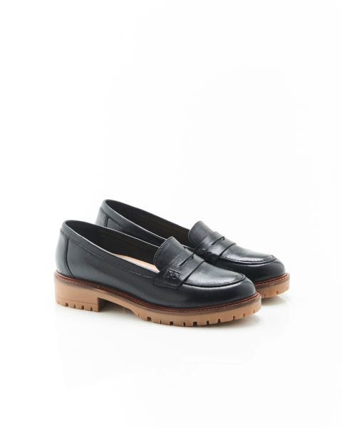 Mocassins crantés en cuir Amortyl