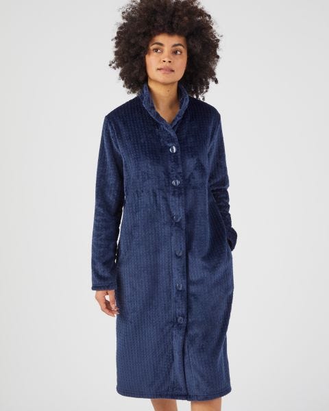 Robe de chambre boutonnée maille chaude Thermolactyl