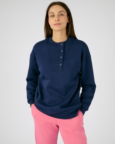 Sweat-shirt finitions bord-côtes Thermolactyl