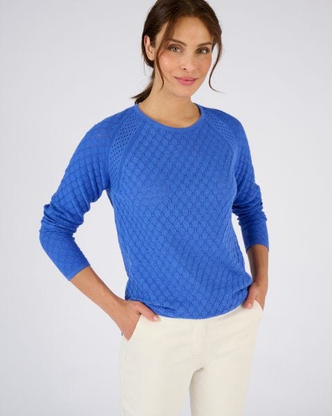 Pull ajouré à base de coton biologique