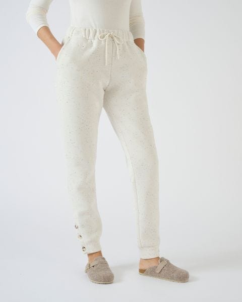 Pantalon douillet maille mouchetée