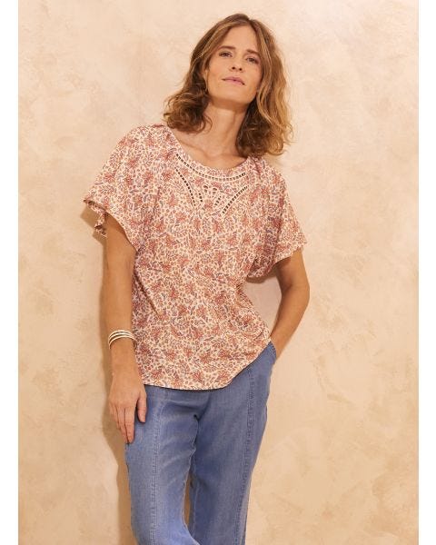 Tee-shirt maille souple texturée