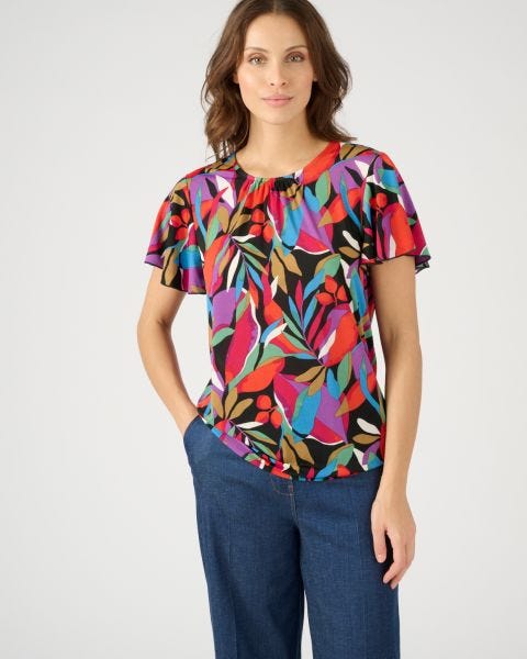 T-shirt manches courtes papillon