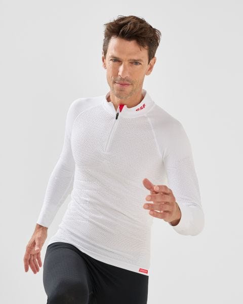 T-shirt col zippé Energy Thermolactyl 4 homme