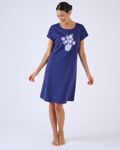 Chemise de nuit en pur coton