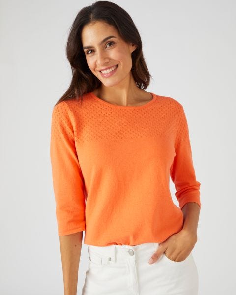 Pull uni et rayé imprimé floral