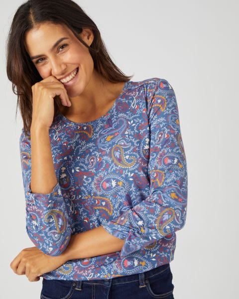 T-shirt viscose stretch