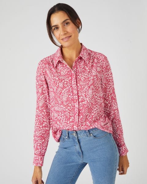 Chemisier crêpe texturé