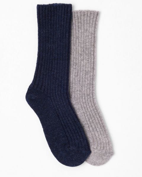 Lot de 2 paires de chaussettes *fibre viscose Lenzing(TM) EcoVero(TM) et Thermolactyl
